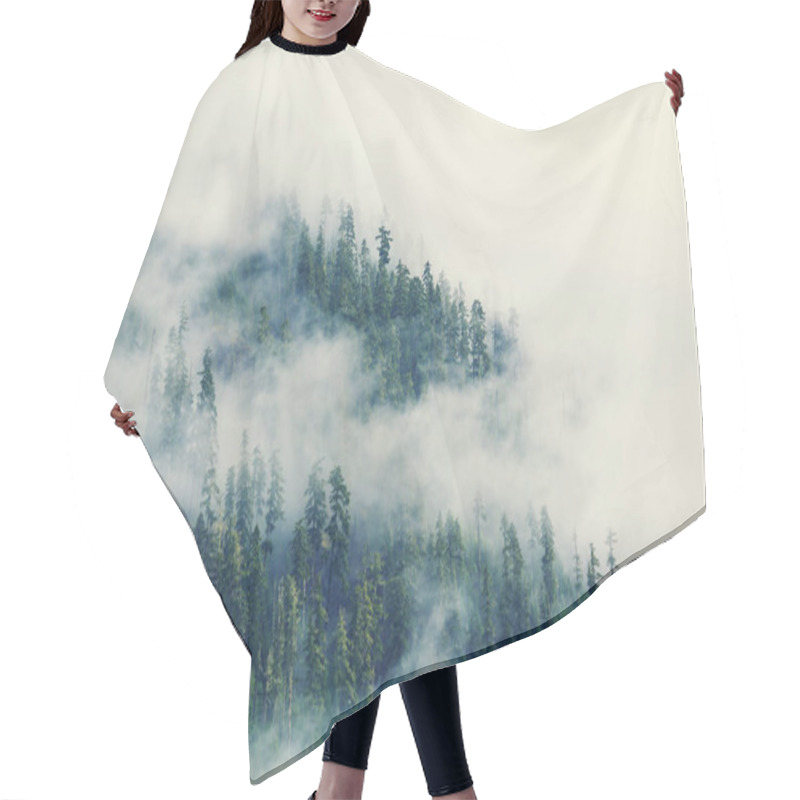 Personality  Magic Misty Forest Hair Cutting Cape