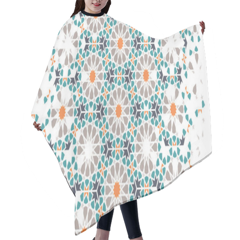 Personality  Moroccan Tile Repeating Vector Pattern,border. Hair Cutting Cape