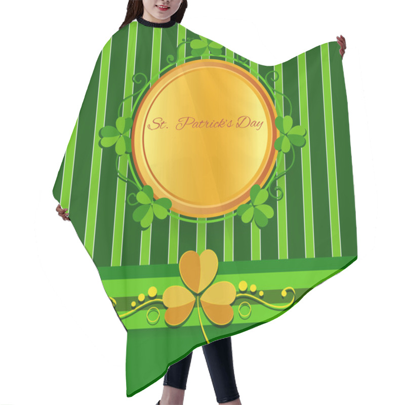 Personality  St Patricks Day Background. Hair Cutting Cape