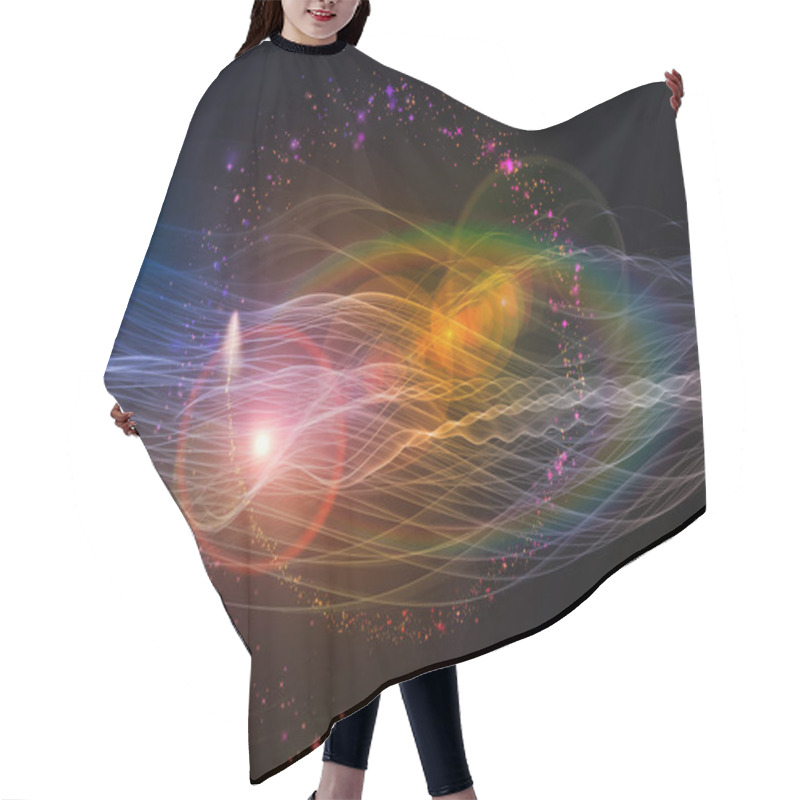 Personality  Energy Of Information Stream Hair Cutting Cape