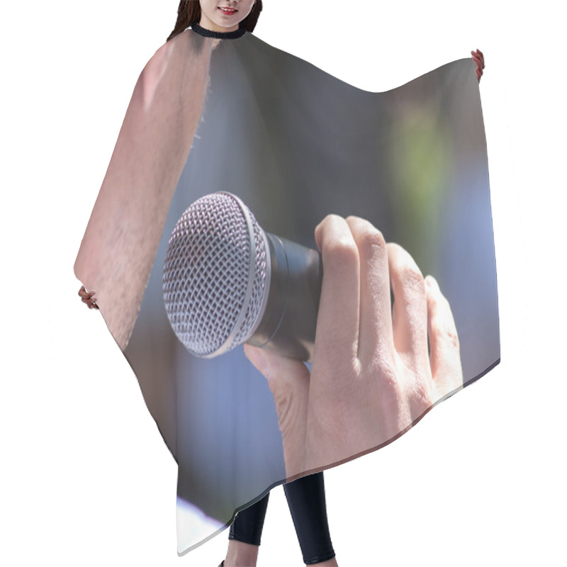 Personality  Close Up Of Conference Meeting Hair Cutting Cape