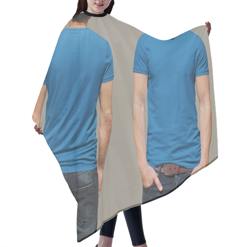 Personality  Male T-shirt Background Hair Cutting Cape