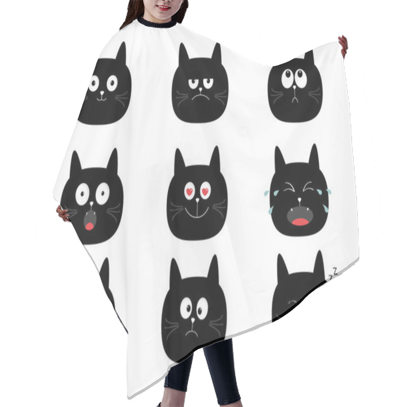 Personality  Cute Cat Set Hair Cutting Cape