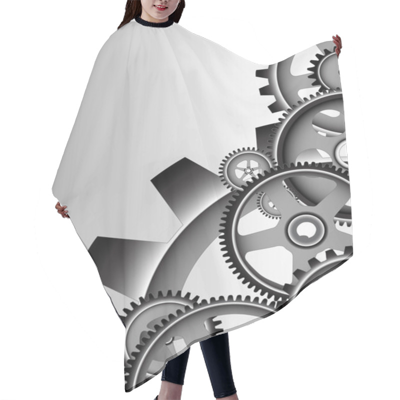 Personality  Abstract Technology Background Hair Cutting Cape