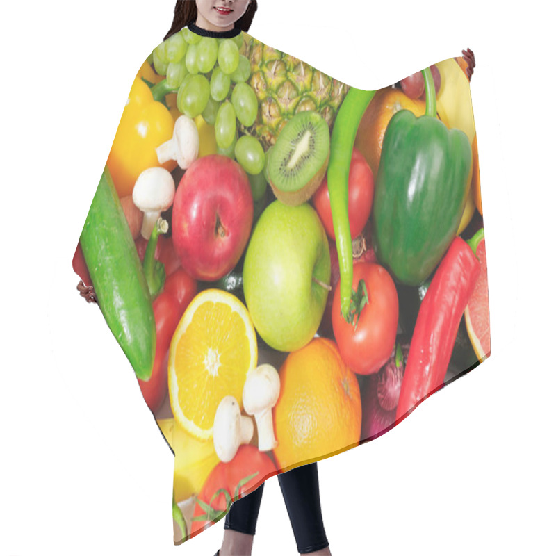 Personality  Fresh Fruits And Vegetables Hair Cutting Cape