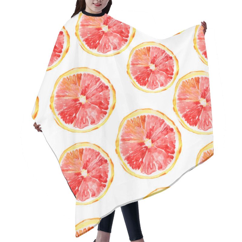 Personality  Grapefruit Seamless Big Background. Hair Cutting Cape