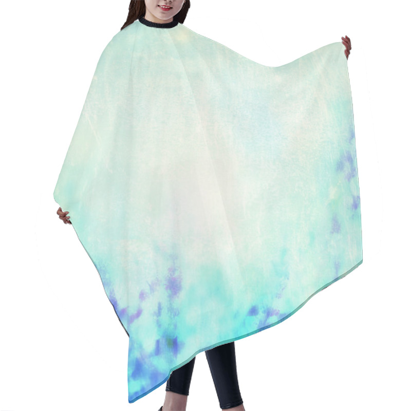 Personality  Blue Turquoise Blurred Nature Background Hair Cutting Cape