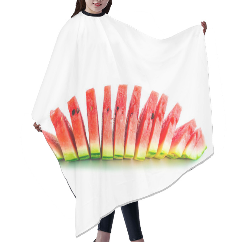 Personality  Isolated Arranged Watermelon Slices Hair Cutting Cape