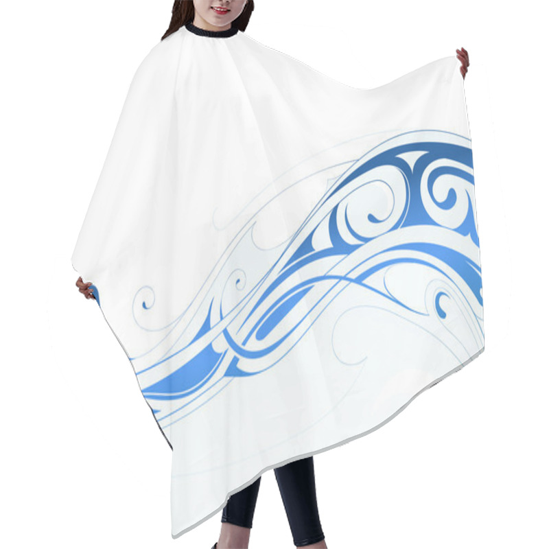 Personality  Water Wave Hair Cutting Cape