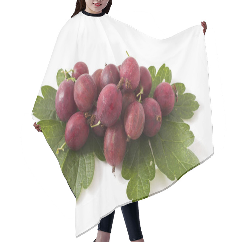 Personality  Gooseberries On White Hair Cutting Cape