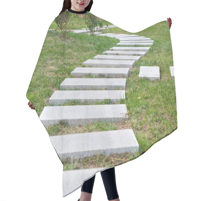 Personality  Stone Path In The Park Hair Cutting Cape