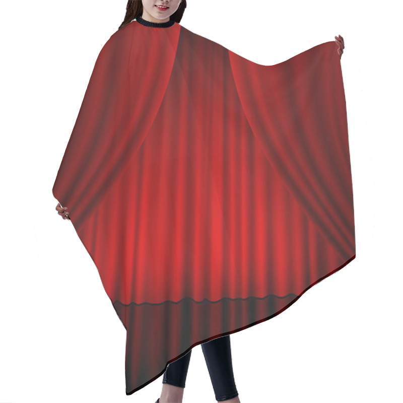 Personality  Theatre Curtain Vertical Hair Cutting Cape