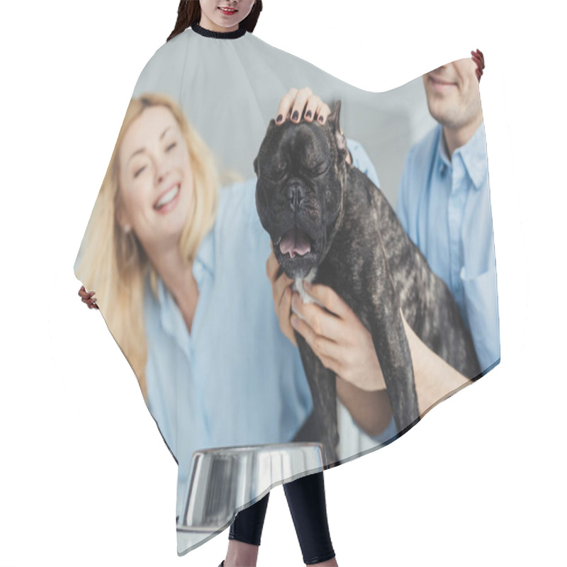 Personality  Bulldog Hair Cutting Cape