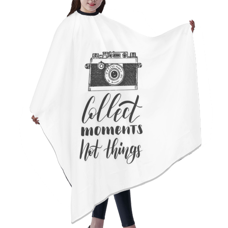 Personality  Hand Drawn Travel Lettering  Hair Cutting Cape