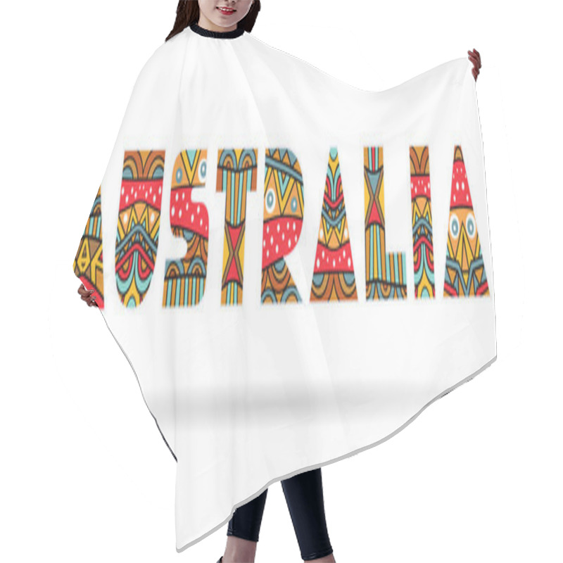 Personality  Australia Ornate Title Hair Cutting Cape