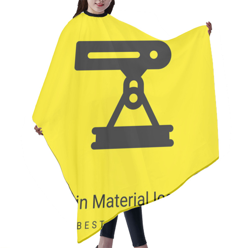 Personality  Beam Minimal Bright Yellow Material Icon Hair Cutting Cape