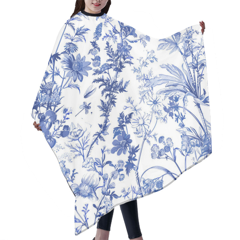 Personality  Featuring Delicate Florals, Wildflowers, And Romantic Motifs, This Seamless Pattern Is Crafted To Perfection. Hair Cutting Cape