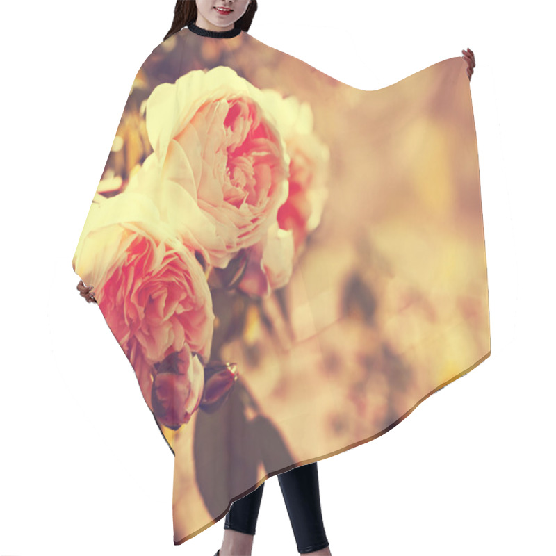 Personality  Yellow Roses Hair Cutting Cape