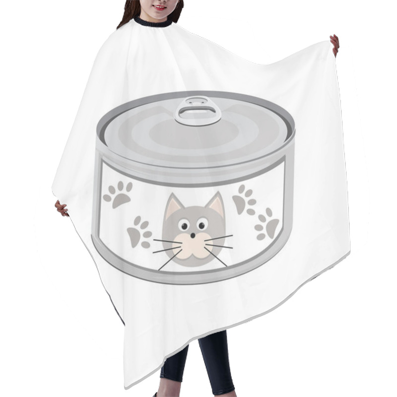 Personality  Cat Food Can Hair Cutting Cape