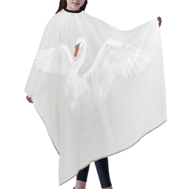 Personality  SWAN Dance Hair Cutting Cape