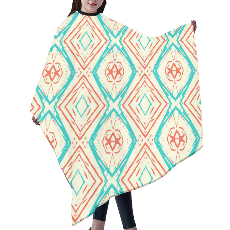 Personality  Ikat Pattern Hair Cutting Cape