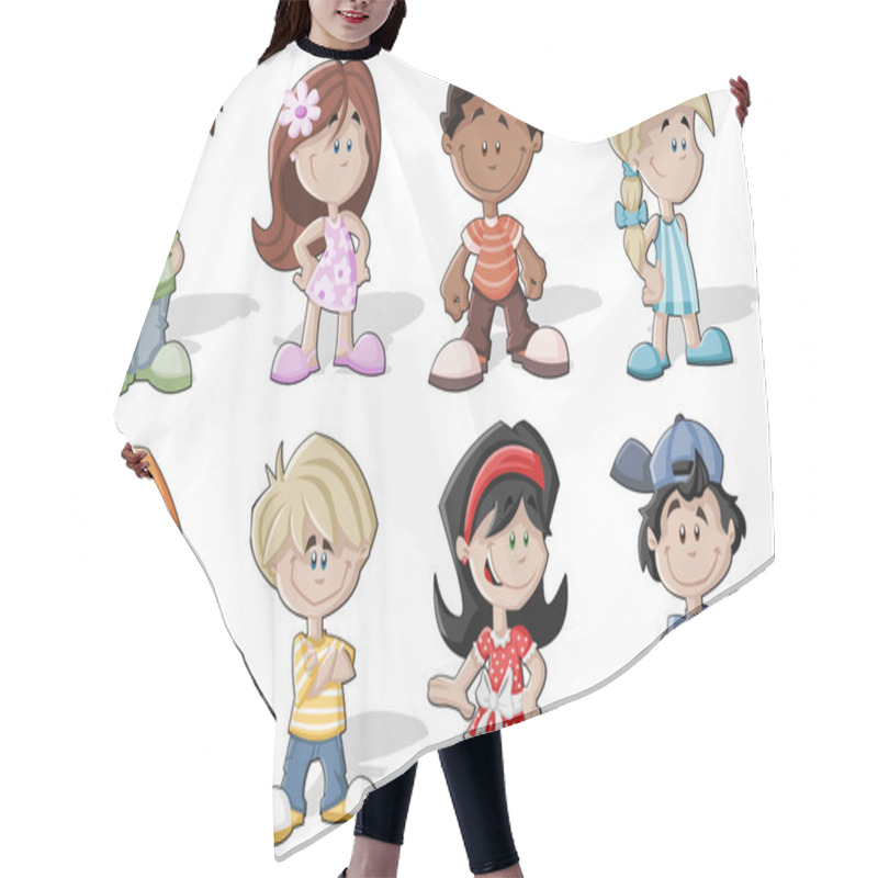 Personality  Cartoon Kids Hair Cutting Cape