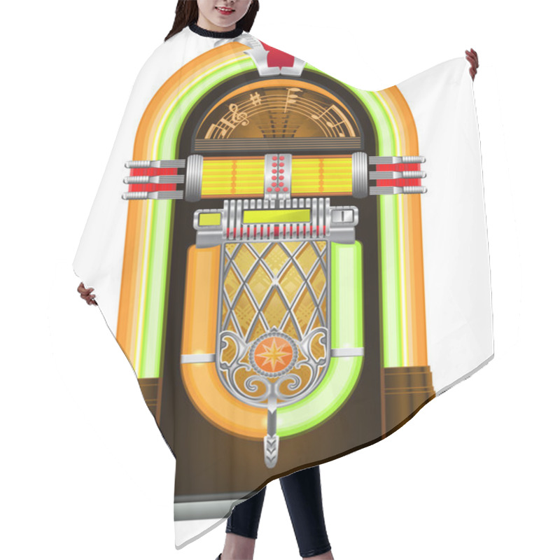 Personality  Jukebox Hair Cutting Cape