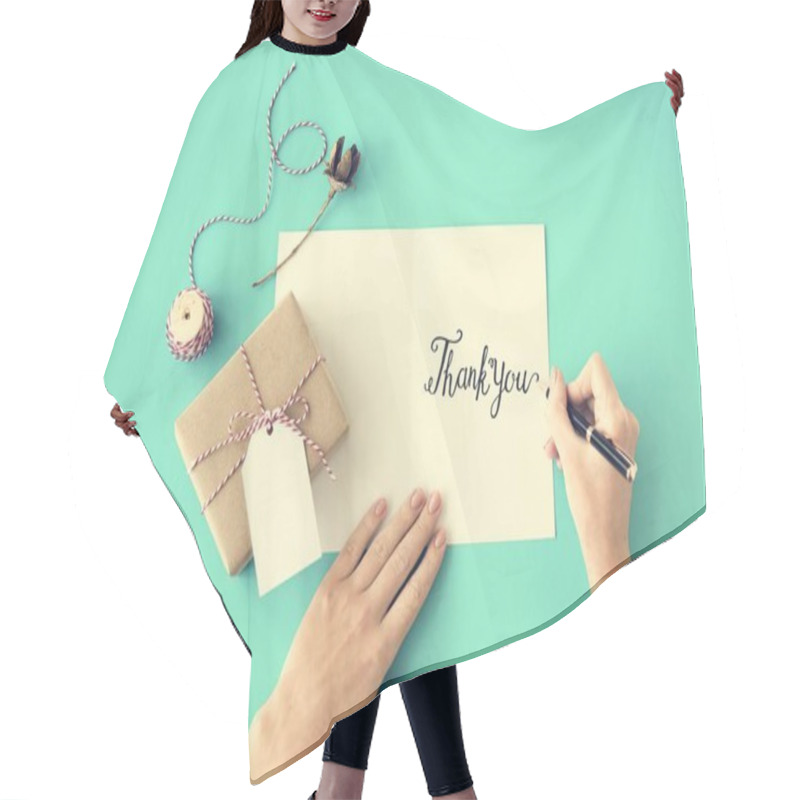 Personality  Thank You And Gift Concept Hair Cutting Cape