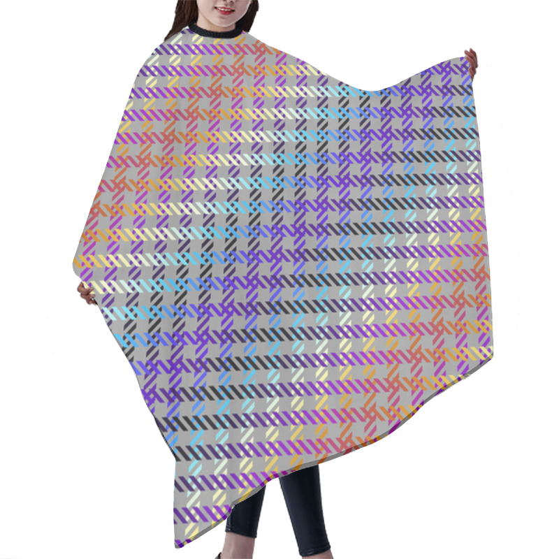 Personality  Geometric Abstract Pattern In Low Poly Style. Hair Cutting Cape