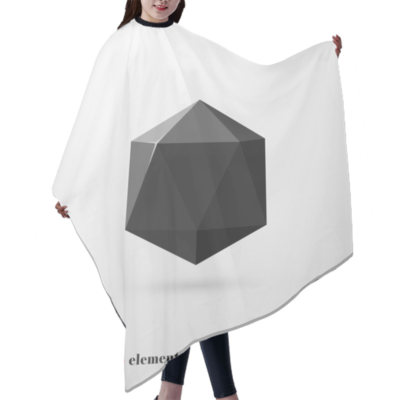 Personality  Abstract Stone Element Hair Cutting Cape