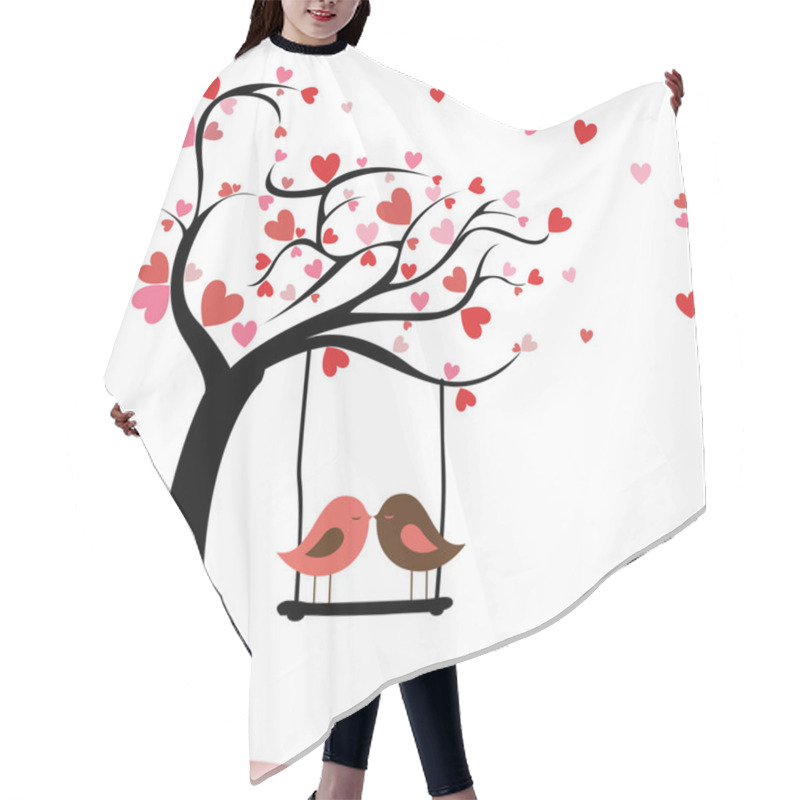 Personality  Love Birds Hair Cutting Cape