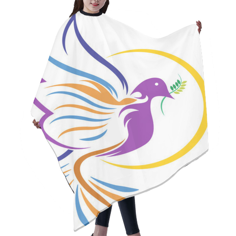 Personality  Dove Logo Hair Cutting Cape