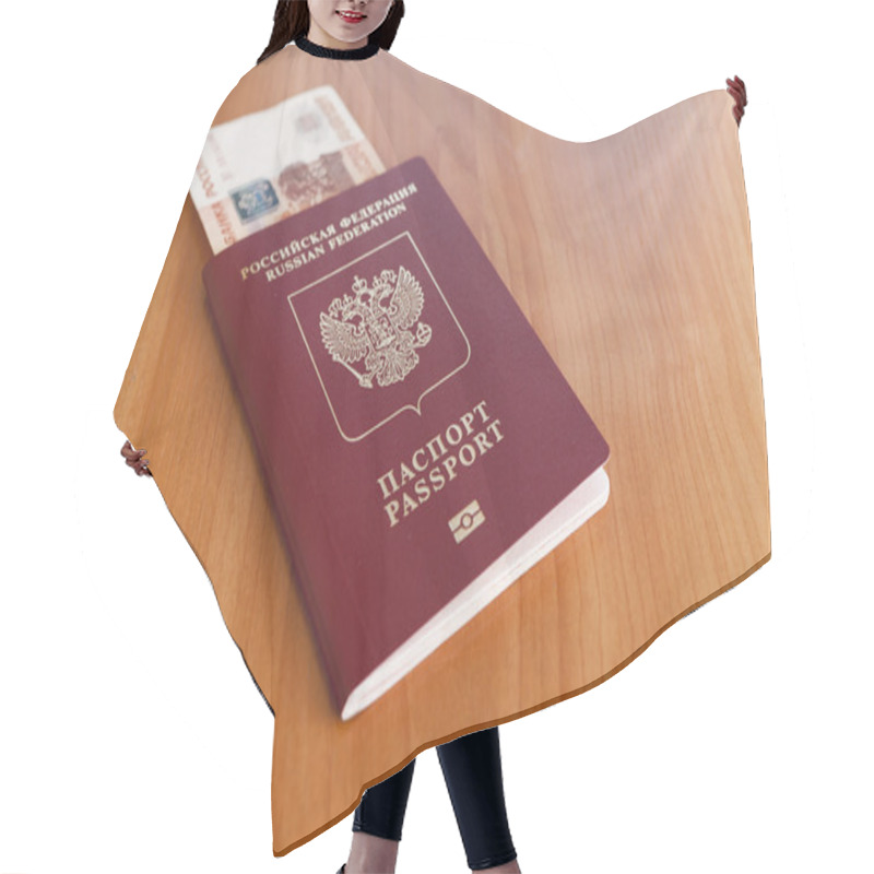 Personality  Passports On A Table Hair Cutting Cape