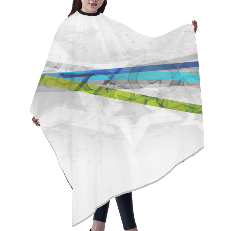 Personality  Abstract Lines Background Hair Cutting Cape