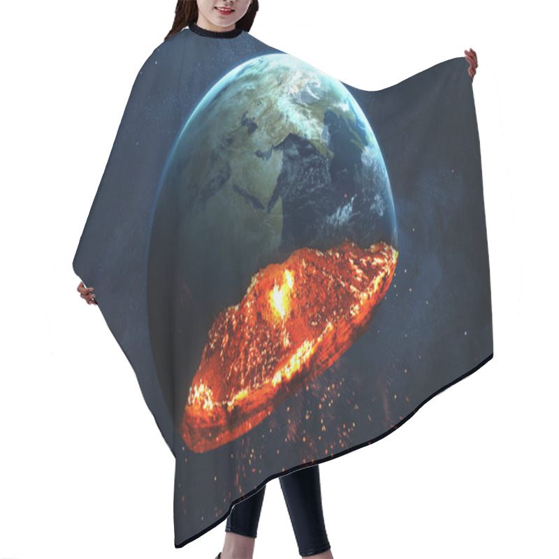 Personality  Apocalyptic Background - Planet Earth Exploding, Armageddon Illustration, End Of Time. Elements Of This Image Furnished By NASA Hair Cutting Cape