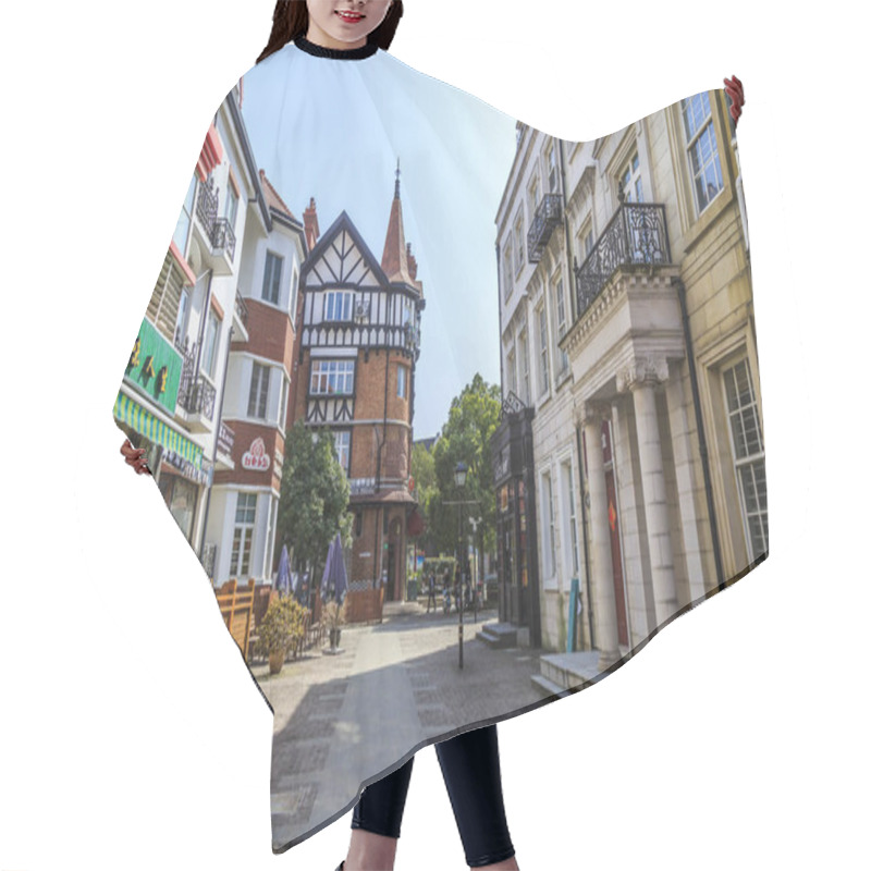 Personality  European Town Street View Hair Cutting Cape