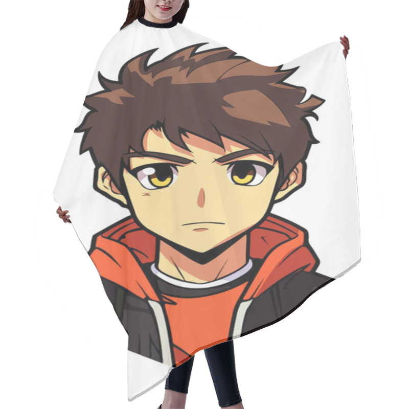 Personality  Young Man Anime Style Character Vector Illustration Design. Manga Anime Boy Black Hair Faces Cartoon . Face Young Man Anime Style Character Vector Illustration Design. Boy Anime Male Manga Cartoon Hair Cutting Cape