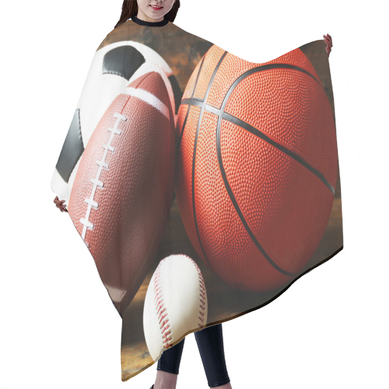 Personality  Different Sports Balls Hair Cutting Cape