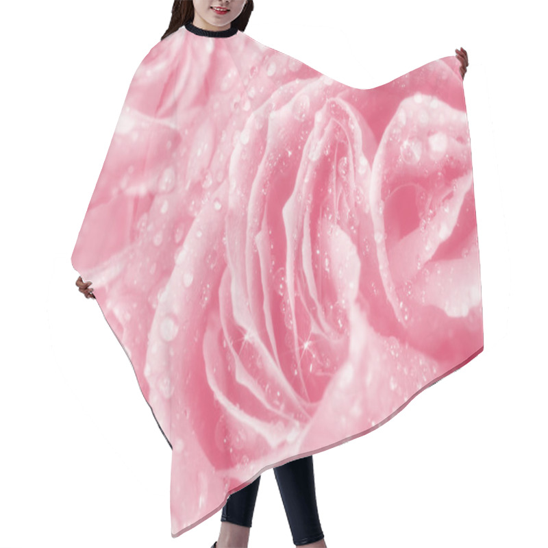 Personality  Elegant Rose Card Hair Cutting Cape