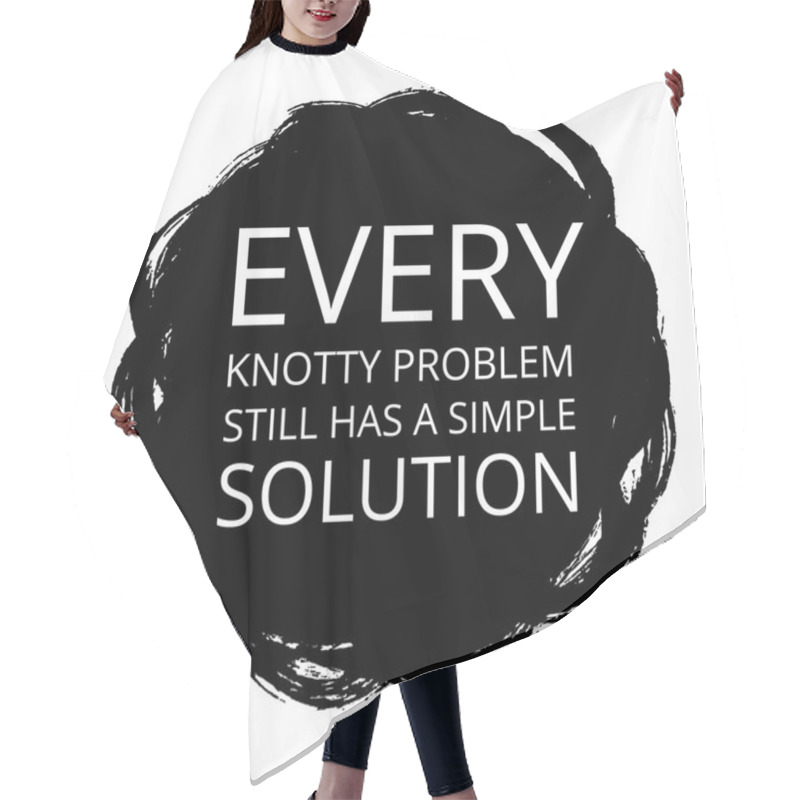 Personality  Vector Motivational Poster On Black Hair Cutting Cape