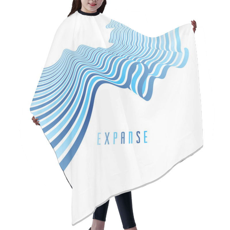 Personality  Minimal Design Of Abstract Lines In 3D Perspective Vector Abstra Hair Cutting Cape