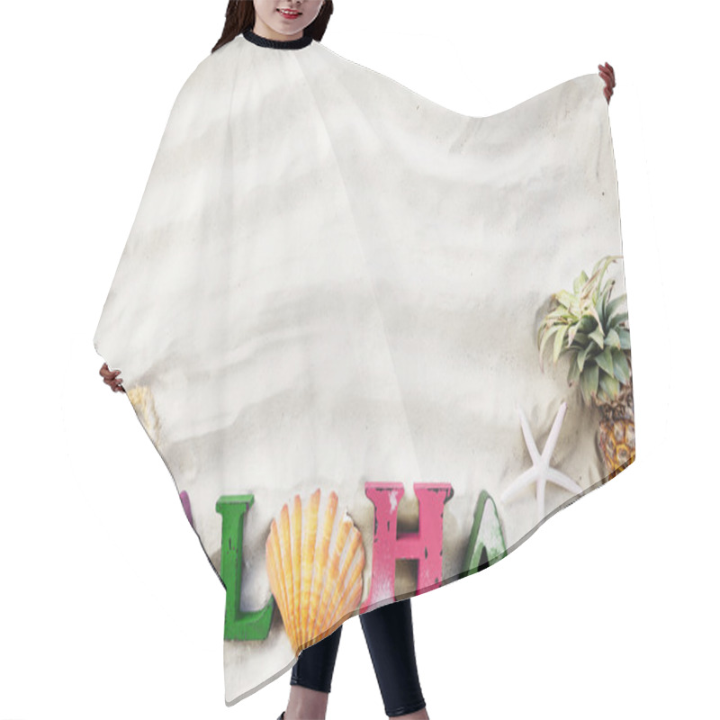 Personality  Sand Beach And Summer Collection Hair Cutting Cape