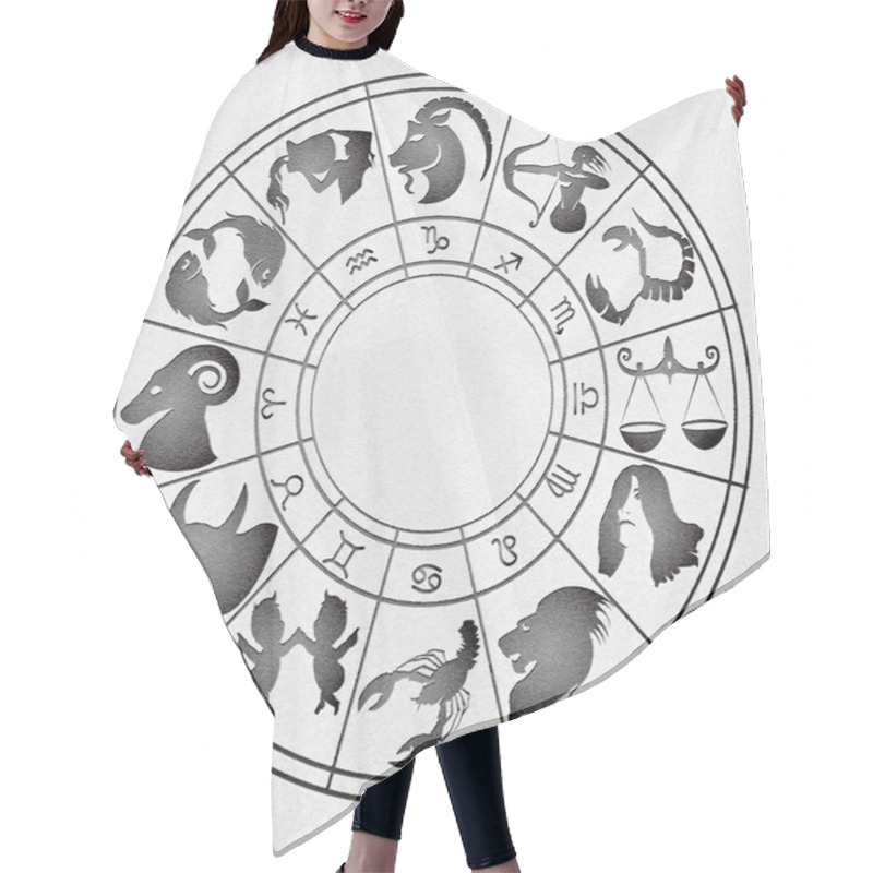 Personality  Zodiac Signs On Canvas Hair Cutting Cape