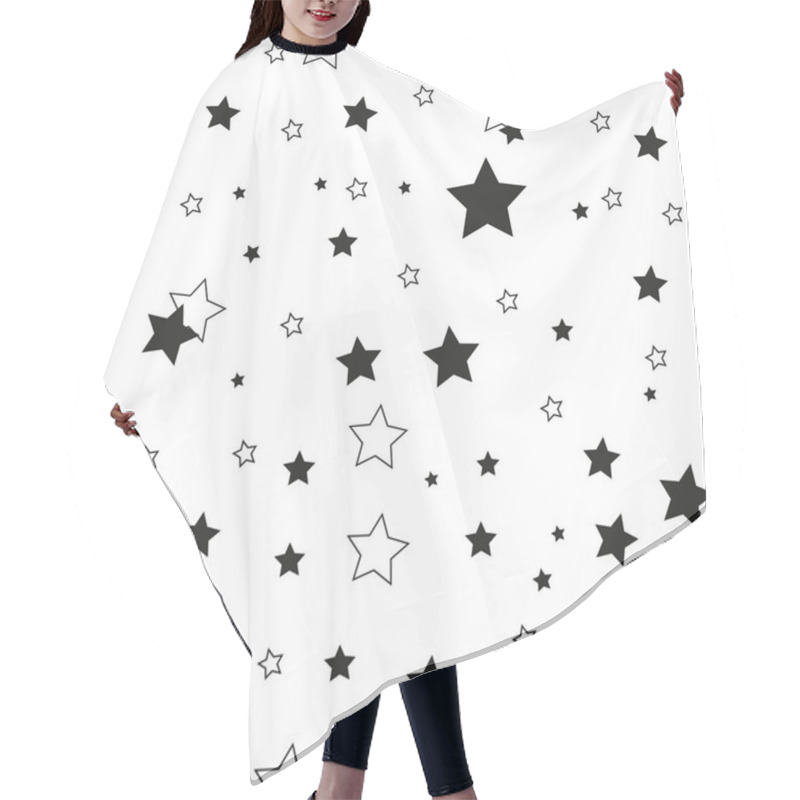 Personality  Star Seamless Pattern. Cute Kids Star Seamless Pattern. Seamless Patter With Stars. Star Background. Babies Fashion. Vector Illustration, Eps10 Hair Cutting Cape