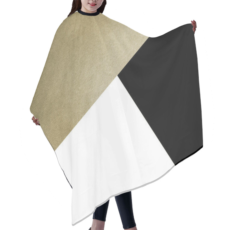 Personality  Dark And Light Abstract White And Shades Or Tones Of Coloured Triangles Papers Background With Lines Intersecting Each Other Plain Vs Textured Cover Hair Cutting Cape