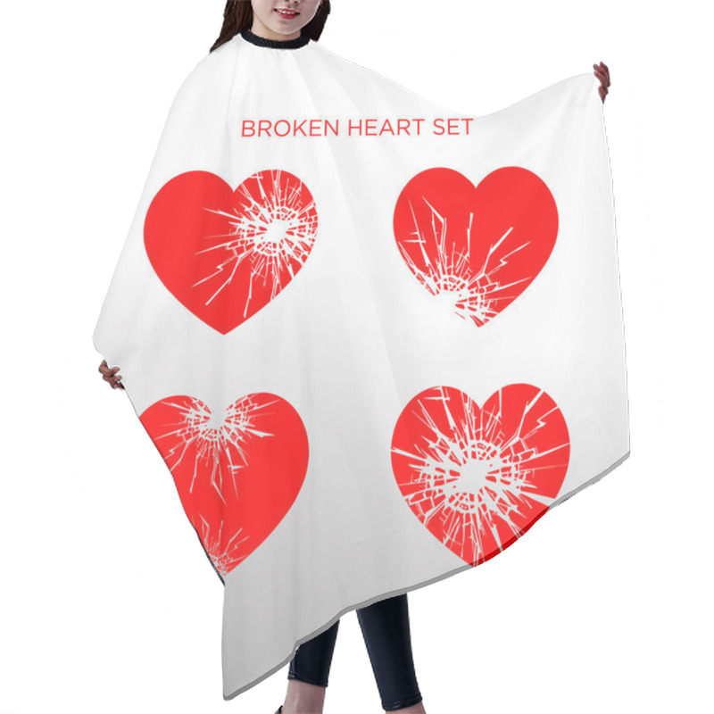 Personality  Broken Hearts Set  Hair Cutting Cape