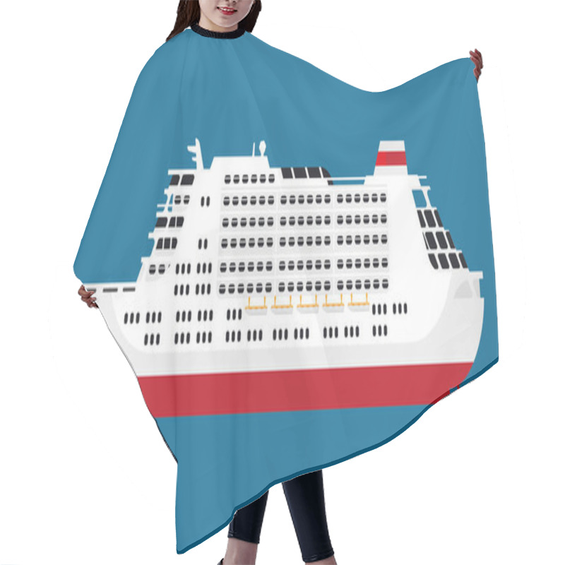 Personality  White Cruise Liner Hair Cutting Cape