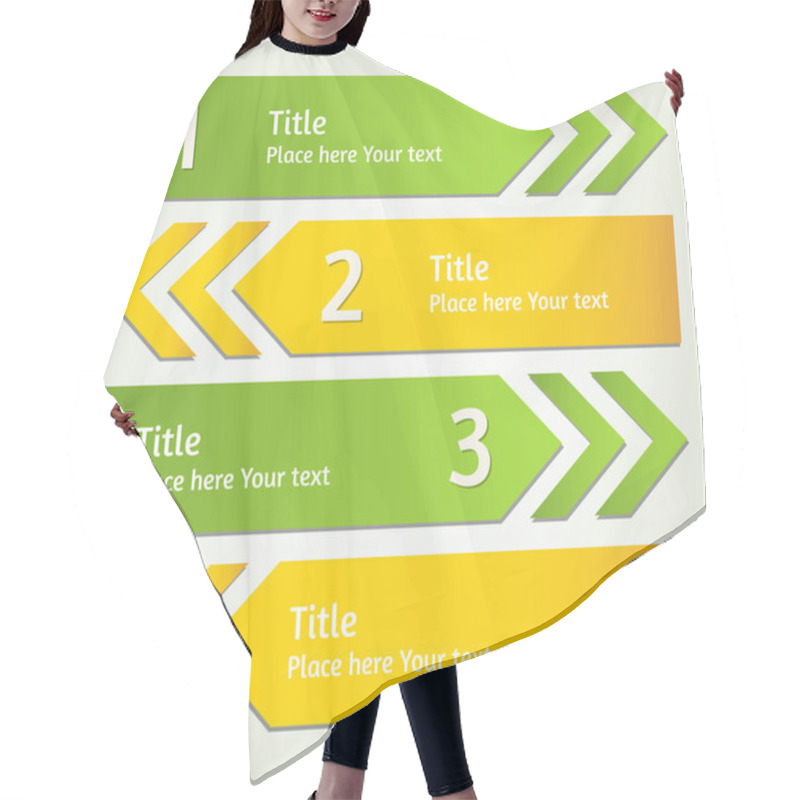 Personality  Set Of Vector Infographic Arrows Hair Cutting Cape