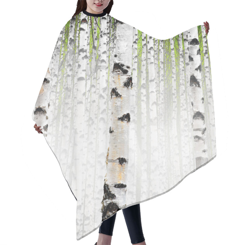 Personality  Birch Trees Hair Cutting Cape