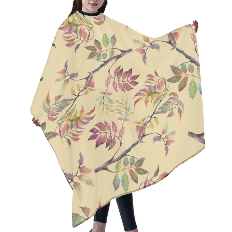 Personality  Background With Autumn Leaves Hair Cutting Cape